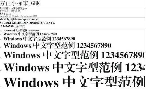 方正小标宋简体和方正小标宋gbk一样吗图1