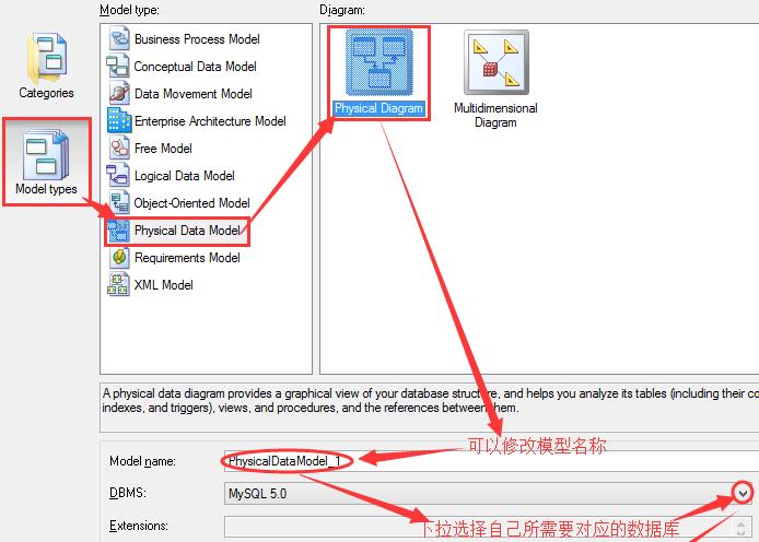 powerdesigner如何画er图 powerdesigner画er图教程图2